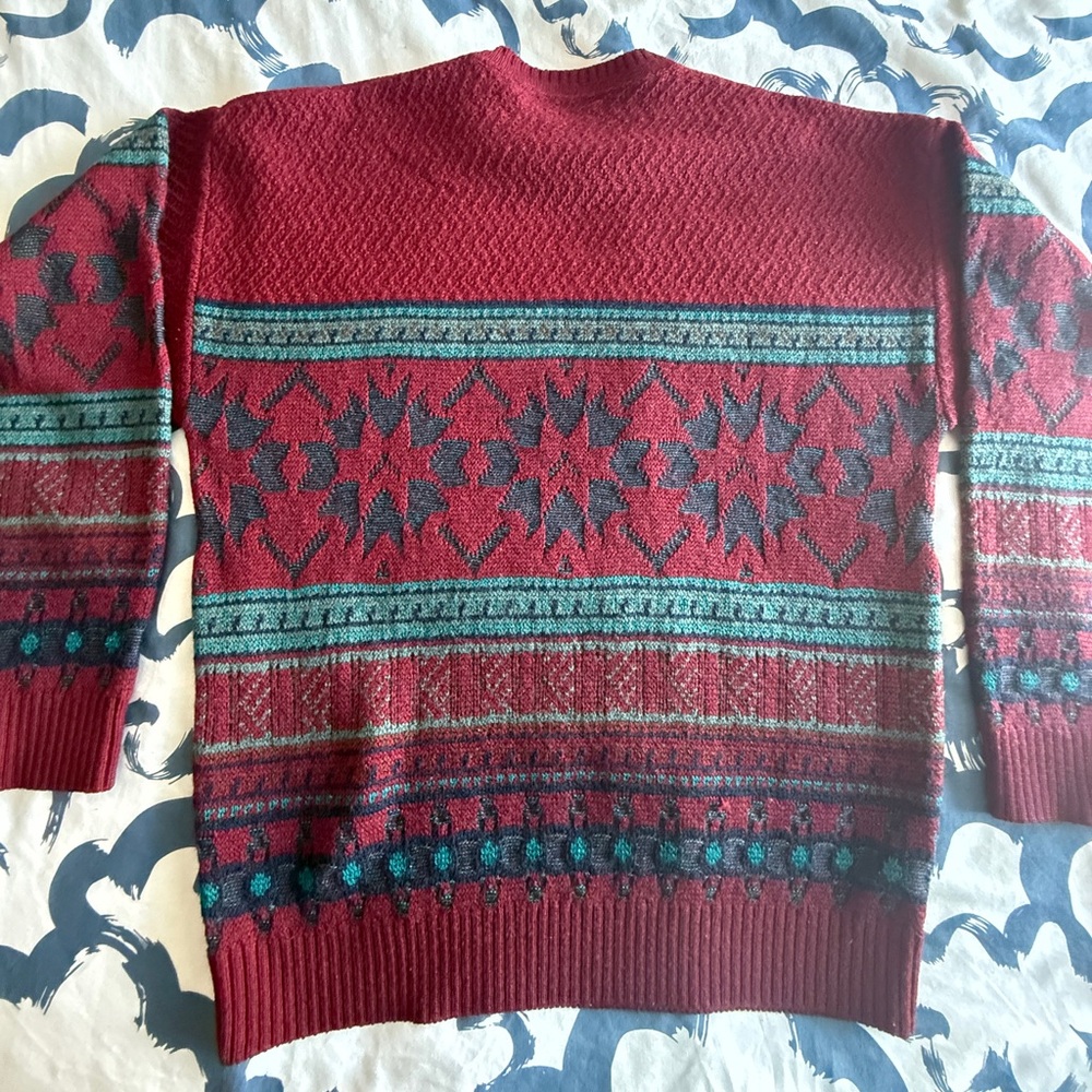 Vintage Perfect Condition Pendleton Deep Red Knit… - image 2